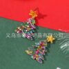 Wholesale Christmas design bell star sequin Christmas tree acrylic earrings