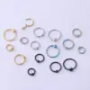 316L Stainless Steel Nose Rings & Studs Circle Waterproof Non Tarnish Surgical Steel Women'S Unisex