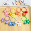 Wholesale Korean Style Hyun-a Small Fresh Color Small Flower Bell Keychain Tanabata Gift Key Ring Bag Women's Hanging Accessories