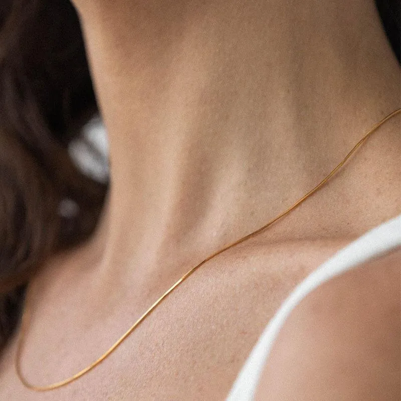 Wholesale Jewelry Simple Style Geometric 201 Stainless Steel Gold Plated Stainless Steel Necklaces