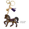 oly-d4ef27c2a423bf2022112c7da3f40337 Wholesale 4pcs cartoon pendant hot drill pony creative keychain