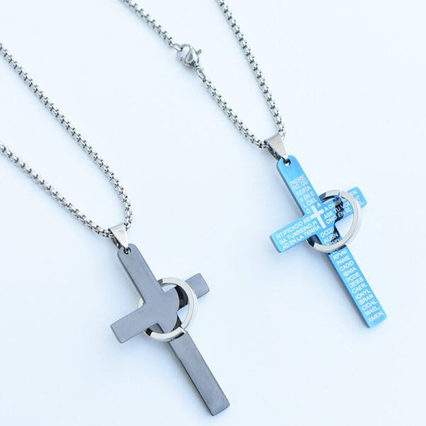 Wholesale Cross Necklace for Men, Stainless Steel