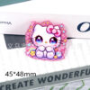 oly-d4fef696442cfd20e88feca92168fe69 Wholesale Cross-border new loose powder cartoon cute kitten rabbit bag accessories acrylic cute DIY patch accessories