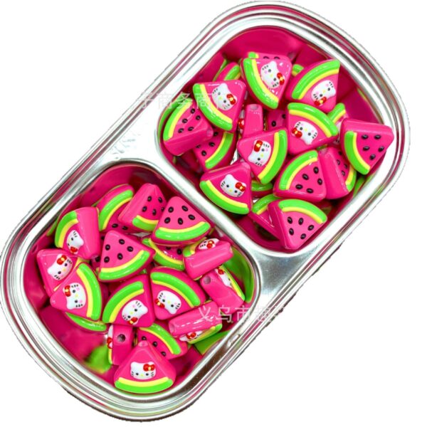 oly-d507bd6e32b11200463108a0ad111b2d Wholesale 10pcs Watermelon Piggy Heavy Oil Hand-Painted Beads