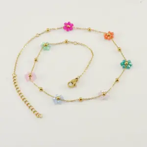 Color-Necklace / 18k gold plating