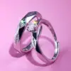 Fashion Round Copper Inlay Zircon Rings 1 Piece