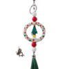 oly-d50ee569004613b931a1858f0225c098 Wholesale Christmas Decoration DIY Beaded Circle Silicone Keychain Bag
