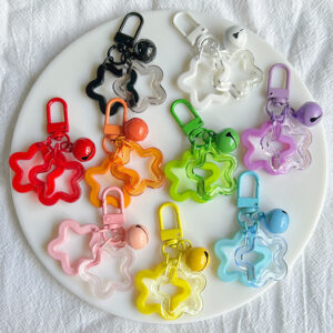 Double Star Bell Pendant-Mixed Color Hair
