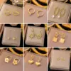 Wholesale PVD Coated Real Gold Plated Heart Shape 304 Stainless Steel Vacation Classic Style Waterproof Non Tarnish Ear Studs