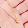 304 Stainless Steel Cross PVD Coated 18K Real Gold Plated Basic Classic Style Waterproof Non Tarnish Plating Rose Gold Gold Silver Pendant Necklace
