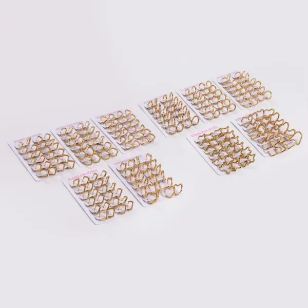 Wholesale 303 Stainless Steel Stainless Steel Solid Color Electroplating Imitation Gold Simple Style Asymmetrical Plating Gold Hoop Earrings