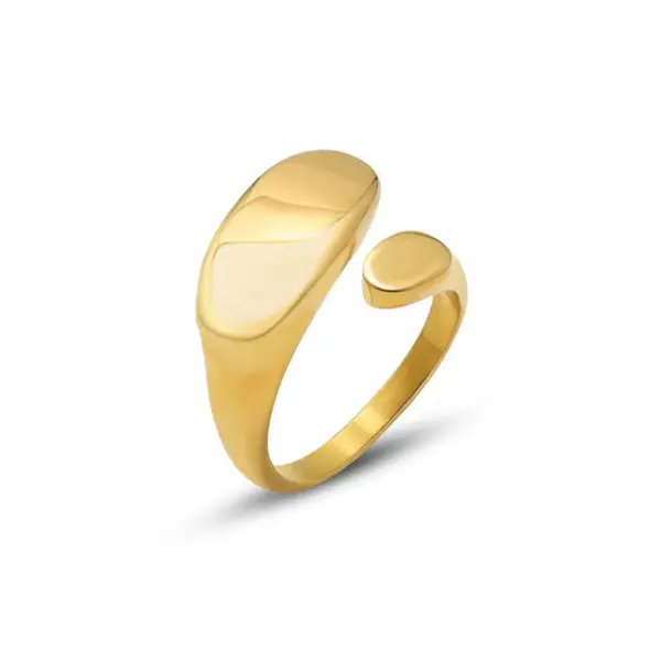 Wholesale PVD Coated Real Gold Plated 18K Gold Geometric 304 Stainless Steel Fashion Waterproof Non Tarnish