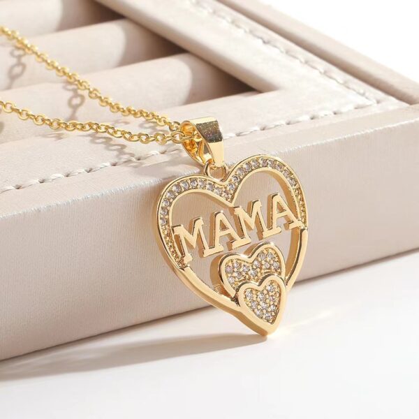 Wholesale European and American cross-border elegant simple women's love necklace MOM pendant Mother's Day gift