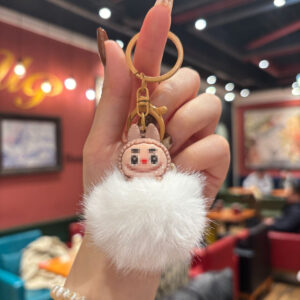 Fur ball style [brown labubu] / 5.2*6.7