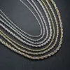 Wholesale Jewelry Simple Style Twist 201 Stainless Steel Plating Stainless Steel Necklaces