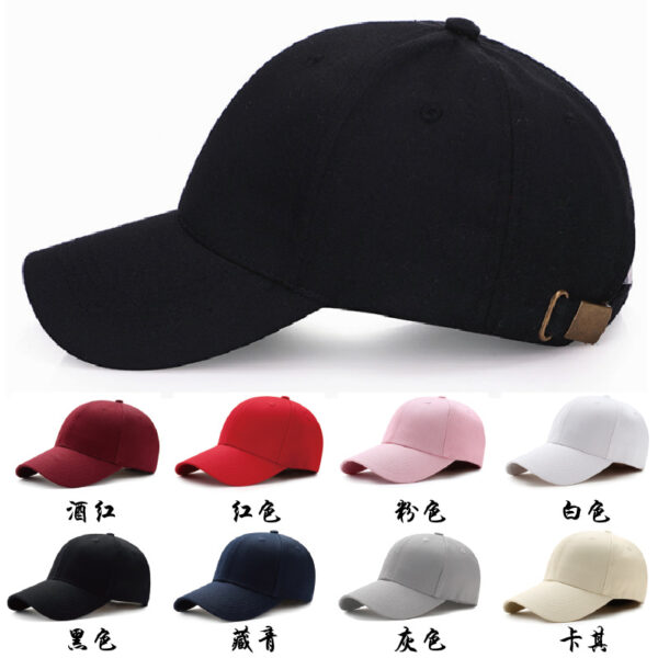 Wholesale in stock Cotton 6 Pieces Light Plate Baseball Cap Outdoor Solid Color All Match Embroidered Logo Hat Men's Wholesale Cap