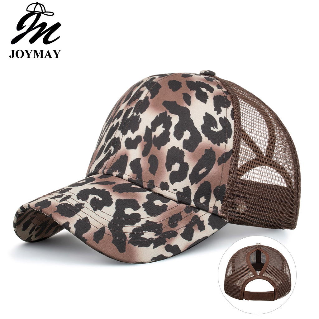 Wholesale Leopard print tiger print nytail baseball net cap baseball cap corset cap cap Sun cap B717