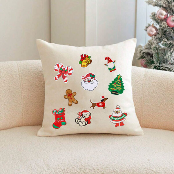 oly-d56202b0c714beee3e48e0f6e1df8dd0 Wholesale Cross-border Christmas Cloth Sticker Patch Sticker Embroidery Sticker Large Pattern diy Santa Claus Christmas Tree Patch Badge Embroidery 1