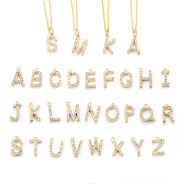 Copper Inlaid Zircon Copper Necklaces