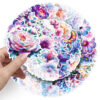 Wholesale 50 Glitter Laser Iridescent Flower Stickers