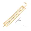 Wholesale PVD Coated 18K Gold Real Gold Plated Geometric Stainless Steel Simple Style Waterproof Non Tarnish 304 Stainless Steel Bracelets