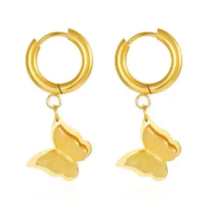 Golden Butterfly Ear Clip MS-692