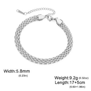 Steel color 5.8mm wide