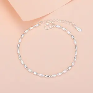 Rice Grain Bracelet (Silver)