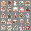 Wholesale 50 Christmas Retro Watercolor Stickers