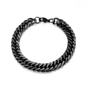 Wholesale Men's Bracelets Waves Lobster Stainless Steel Men's Chain Bracelets