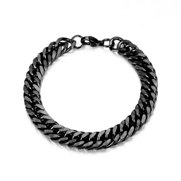 Wholesale Men's Bracelets Waves Lobster Stainless Steel Men's Chain Bracelets