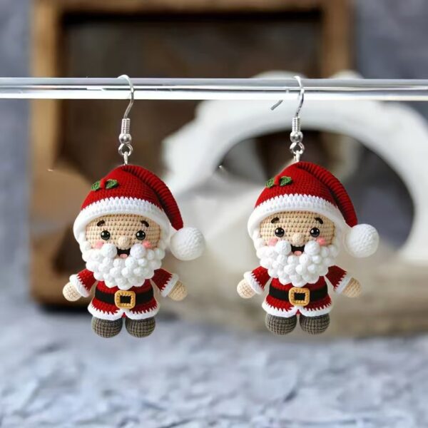 Wholesale 2025 Christmas Acrylic Women's Earrings with Fresh and Sweet Floral Prints