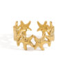 Wholesale Summer ocean wind design spliced starfish ring