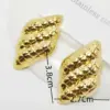 304 Stainless Steel Bow Knot Electroplating Golden Plated Elegant Waterproof Non Tarnish Gold Ear Studs