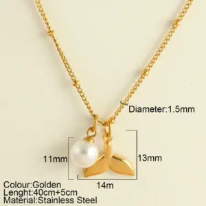 Imitation Pearl Fishtail 25201