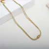 Wholesale Jewelry Simple Style Knot Titanium Steel Plating Necklace