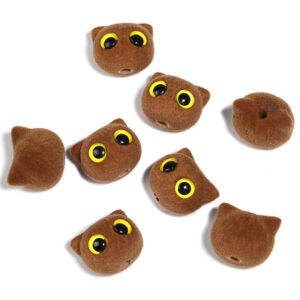 Dark brown - yellow eyes / 16x19mm