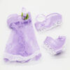 Wholesale Toy clothes 30cm doll wedding sexy three-piece underwear pajamas change very cute fabric base coat