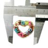 Wholesale Acrylic Hand-painted Candy Heart Color Hollow Love Beads