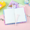 Wholesale Children's Diary with Lock Cartoon Unicorn A5 Notebook