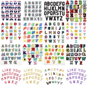 Wholesale Cool cloth stickers A- Z letters embroidery stickers clothing clothes stickers ironing decoration accessories embroidery stamp diy patch stickers