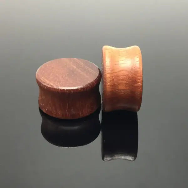 Wholesale Ebony Wood Hollow Out Solid Wood Ear Expander Piercing Jewelry Ear Tunnel Geometric Pattern Unisex Wooden Ear Cuff