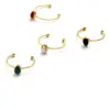 Wholesale PVD Coated 18K Gold Real Gold Plated Water Droplets 304 Stainless Steel Fashion Waterproof Non Tarnish