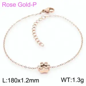 Rose Gold Bracelet with Diamond Kb166627-K