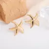 Wholesale 1 Pair IG Style Marine Style Tortoise Starfish 304 Stainless Steel Drop Earrings Ear Studs