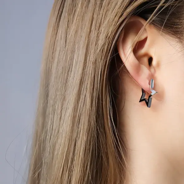 PVD Coated Real Gold Plated 18K Gold Geometric 304 Stainless Steel Fashion Waterproof Non Tarnish Earrings