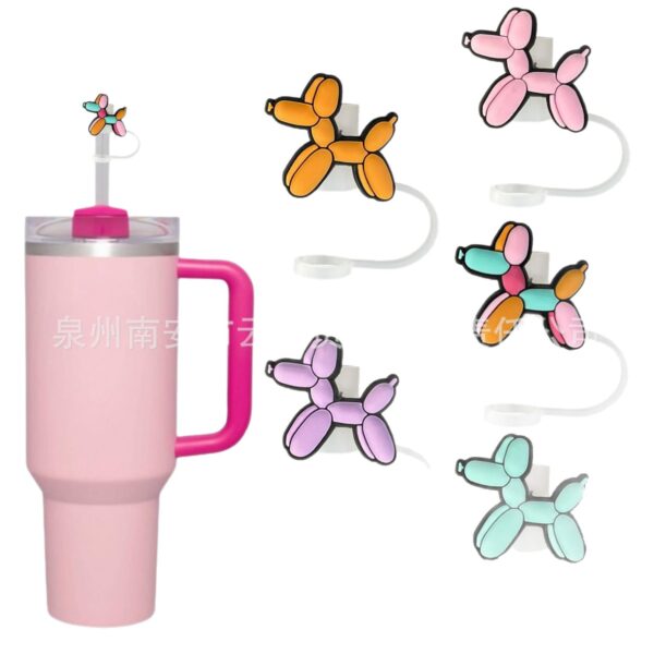 oly-d60ddae2b769c6f946397c7b3d76e0fc Wholesale sweetheart series straw cover straw cap silicone dust plug cute anime party straw decoration products