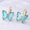Wholesale 1 Pair Sweet Butterfly Plating Inlay Copper Zircon Gold Plated Earrings