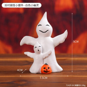 7142p-04 party funny little ornament--white little ghost / As shown in the figure