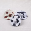 Wholesale New Cross-border Black and White Color Block Printed Toy Cowboy Hat Toy Doll Hat eva Hat 6.8cm